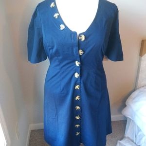 Eloquii Button Front Dress